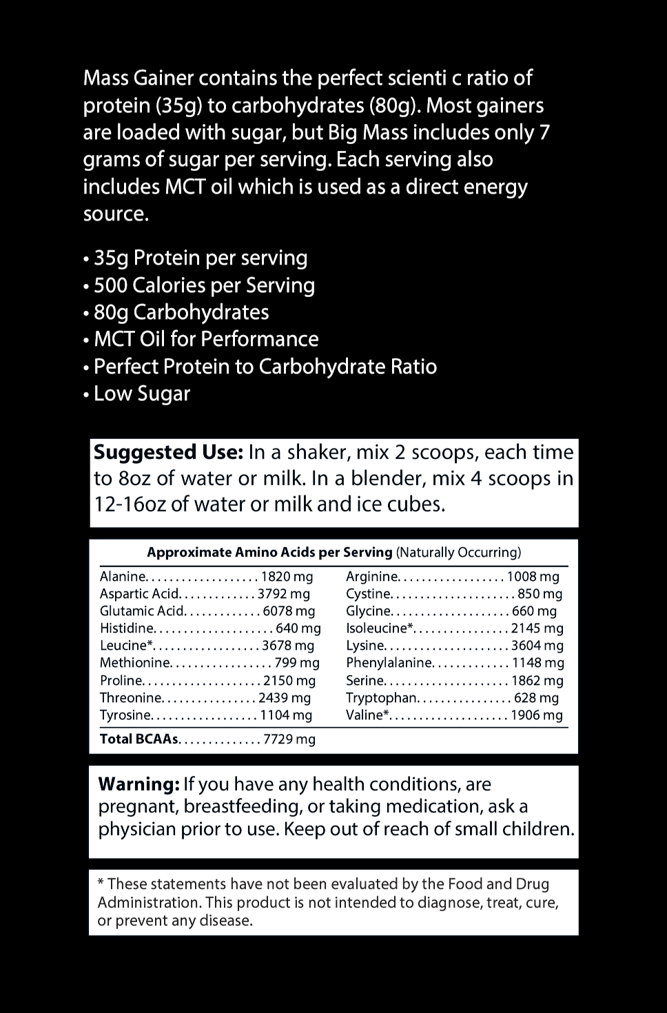 Mass Gainer 6lb. - Chocolate Milkshake