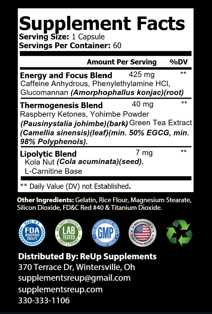 Oxy Burn Thermogenic Capsules
