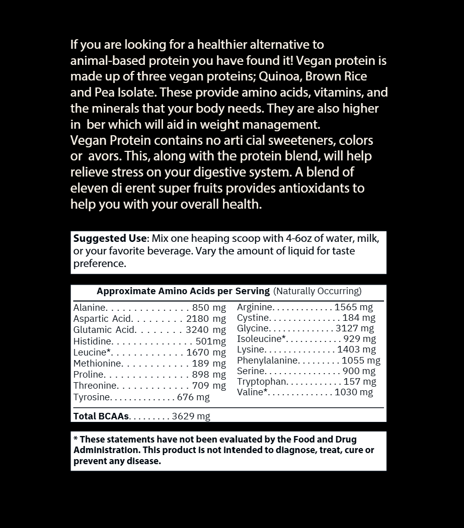 Vegan Protein 2lbs - Vanilla