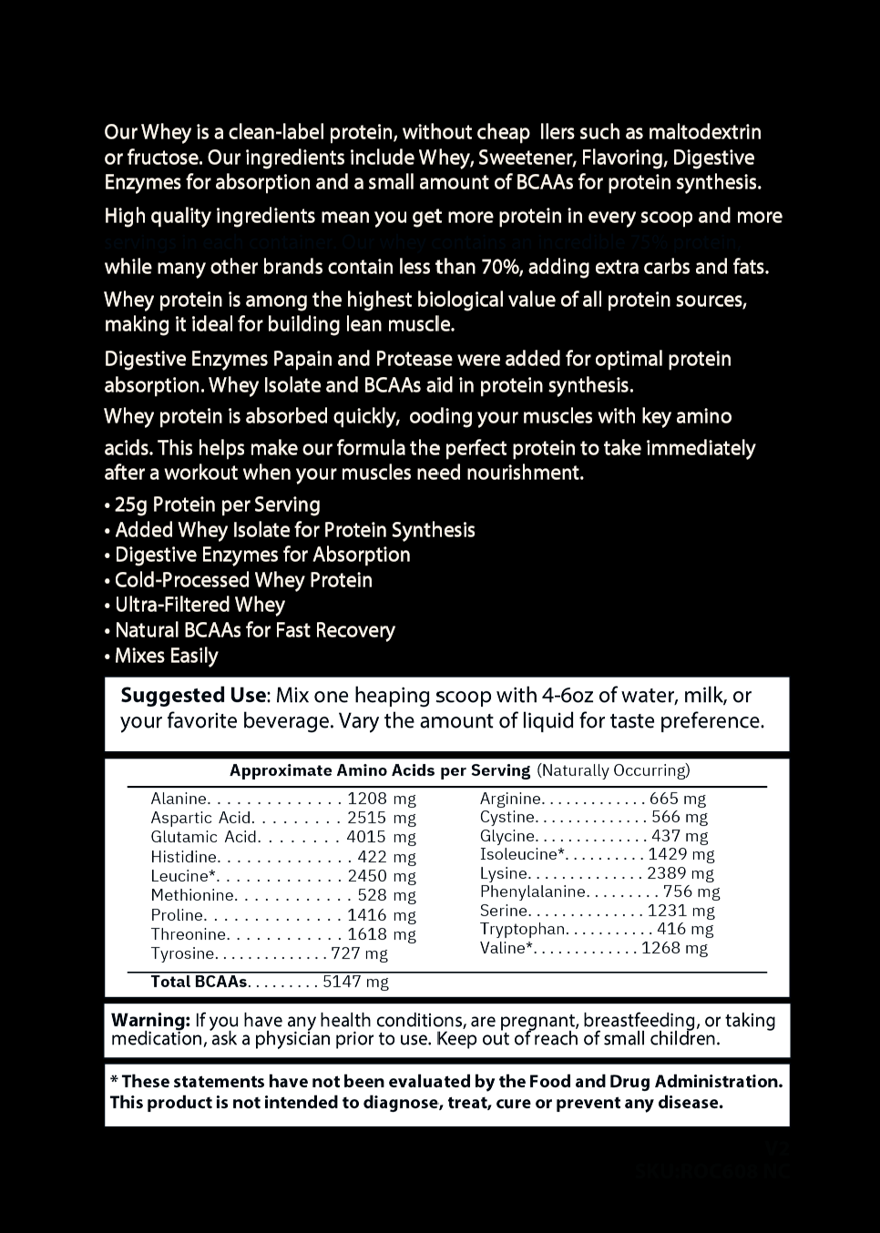 Whey Protein 2lbs - Vanilla