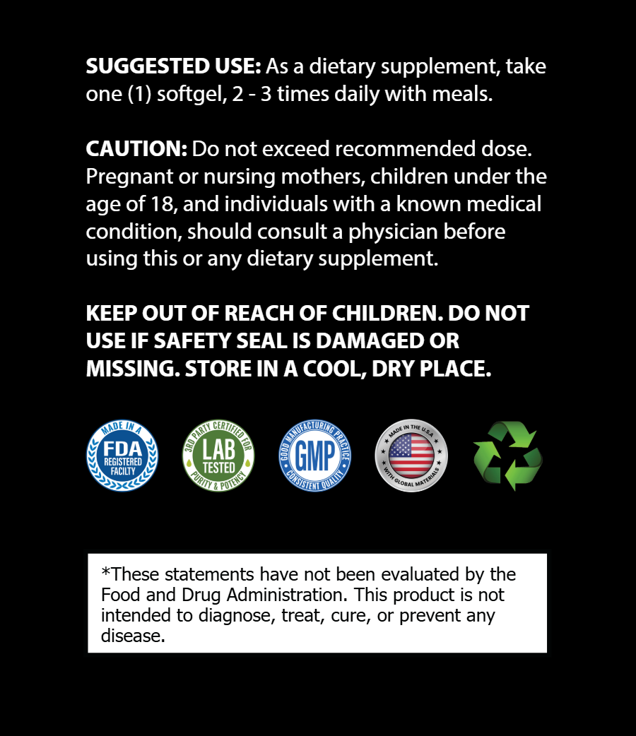 Omega-3 w/Fish Oil - 60 Capsules